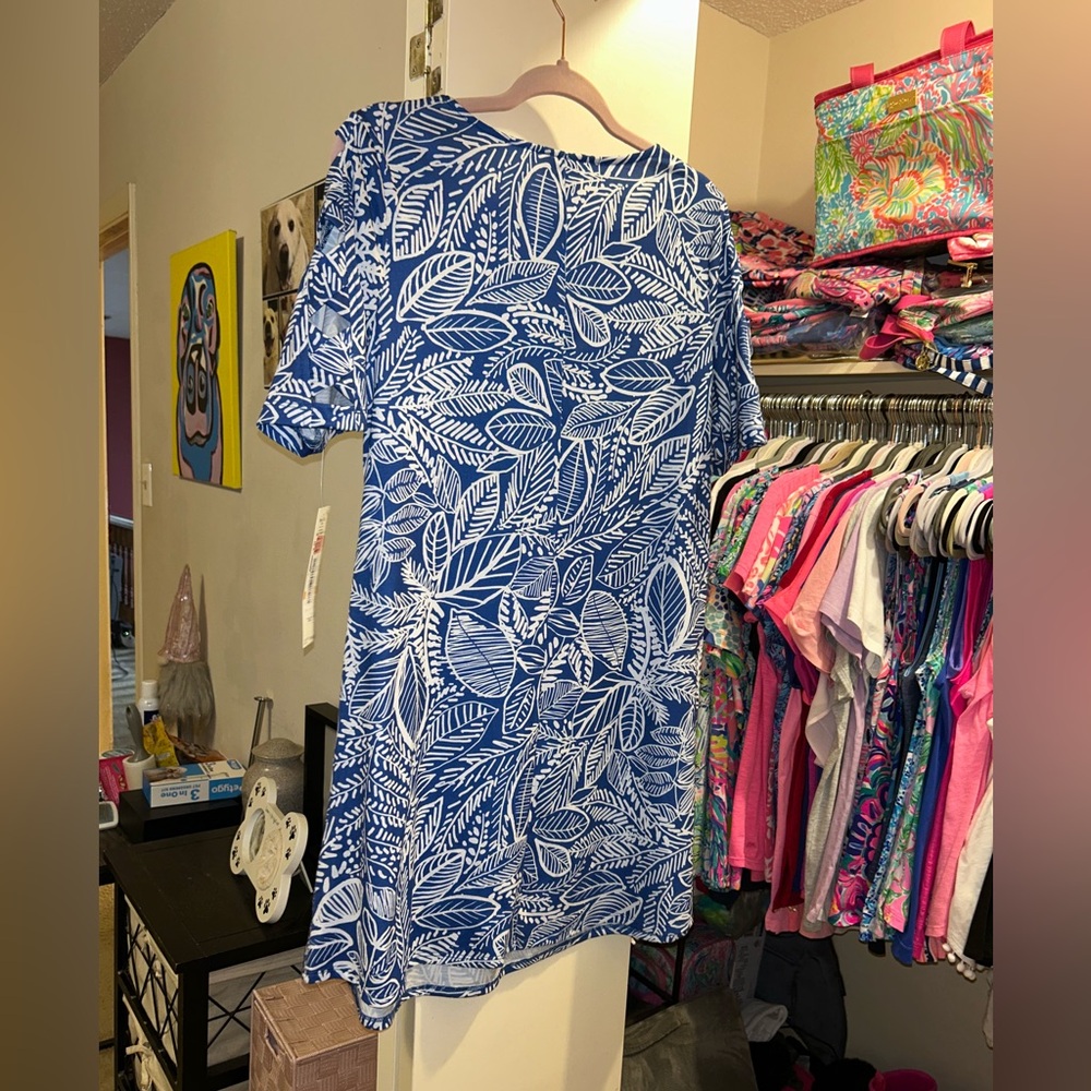 💙🩵♦️NWT Ruby Rd. Tropical Dress🩵💙 - Picture 12 of 12
